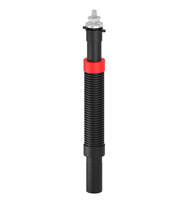 Telescopic spindle extension T3 for service valves with screw bell