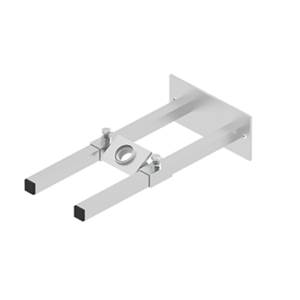 Wall bracket, swivelling on two sides, guide with adjustable angle